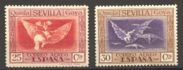 Spain, 1930, De Goya, Proverbios Graphics, 25 And 30 C, MLH, Michel 488-489 - Nuevos