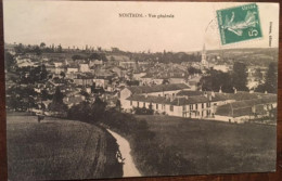 Cpa, 24 Dordogne, Nontron, Vue Générale, éd Grenon, écrite - Nontron