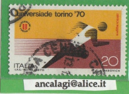 USATI ITALIA 1970 - Ref.0258 "UNIVERSIADI, TORINO" 1 Val. - - 1961-70: Used