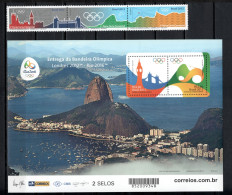 Brazil 2015 Olympic Games Rio De Janeiro Set Of 3 + S/s MNH - Zomer 2016: Rio De Janeiro