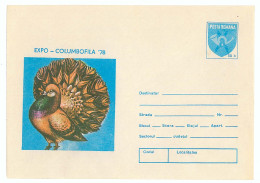 IP 78 - 266 PIGEON - Stationery - Unused - 1978 - Interi Postali