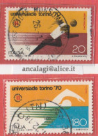 USATI ITALIA 1970 - Ref.0258D "UNIVERSIADI, TORINO" Serie Di 2 Val. - - 1961-70: Oblitérés