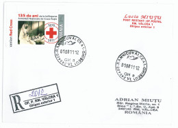 NCP 18 - 2012-a RED  CROSS, Queen MARY, Romania - Registered - 2011 - Croix-Rouge