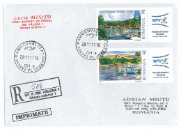 NCP 18 - 586-a SERBIA & ROMANIA, Danube Harbor - Registered, Stamps With Vignettes - 2011 - Serbie