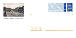 089 Enveloppes Prêt à Poster PAP 08 Ardennes Neufmanil Place De La Poste Fin XIX - PAP: Aufdrucke/Blaues Logo
