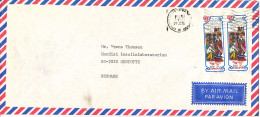 Israel Air Mail Cover Sent To Denmark 29-4-1976 - Airmail