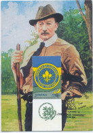 MAX 54 - 275 SCOUT, Robert Baden-POWELL, Stamp With Vignette, Romania - Maximum Card - 2000 - Other & Unclassified