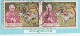 USATI ITALIA 1970 - Ref.0259A "MARIA MONTESSORI" 1 Val. In Coppia - - 1961-70: Used