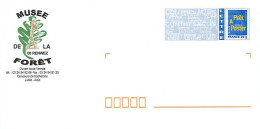 109 Enveloppes Prêt à Poster PAP 08 Ardennes Renwez Le Musée De La Forêt Ouvert Toute L'année Concours De Bûcheron Juill - Prêts-à-poster: Repiquages /Logo Bleu