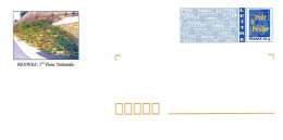 111 Enveloppe Prêt à Poster PAP 08 Ardennes Renwez 1 Fleur Nationale Bord De Route - PAP: Aufdrucke/Blaues Logo