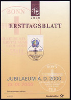 Ersttagsblätter ETB Bund Jahrgang 2000 Nr. 1 - 53 Komplett - Other & Unclassified