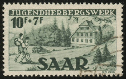 Saarland 263 I Jugendherbergswerk 10 Fr, Type I, O Geprüft - Used Stamps