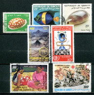 DJIBOUTI - Lot De 7 Timbres (voir Description) - Dschibuti (1977-...)