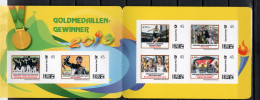 Germany 2016 Olympic Games Rio De Janeiro. Gold Medalists Stamp Booklet With 6 Personalized Stamps MNH - Eté 2016: Rio De Janeiro