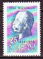 1954. Finland. Wilskman, Ivar (1854-1932), "Father Of Gymnastics". MNH. Mi. Nr. 421 - Neufs