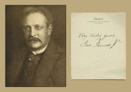 George Inness Jr. (1854-1926) - American Artist - Signed Letter + Photo - COA - Painters & Sculptors