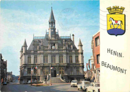 62 - Hénin Beaumont - Hotel De Ville - Blasons - Automobiles - CPM - Voir Scans Recto-Verso - Henin-Beaumont