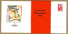 183 Lot De 5 Prêt à Poster PAP 08 Ardennes Beaujard  Festival Mondial Des Théâtres De Marionnettes - Listos Para Enviar: Transplantes/Beaujard