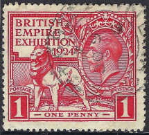 GREAT BRITAIN 1924 KGV 1d Scarlet British Exhibition SG430 Used - Oblitérés