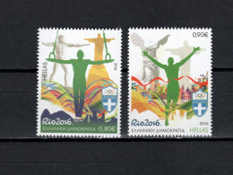 Greece 2016 Olympic Games Rio De Janeiro Set Of 2 MNH - Zomer 2016: Rio De Janeiro