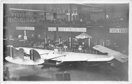 PARIS 75- CARTE PHOTO- EXPOSITION AERONAUTIQUE STAND D'AVION - Exhibitions