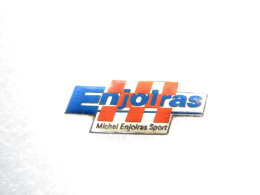 RARE PIN'S   MICHEL ENJOLRAS  SPORT  PRÉPARATIONS COURSES AUTOMOBILES - Rallye