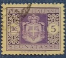 ITALIA REGNO 1934 SEGNATASSE LIRE 5 - Taxe