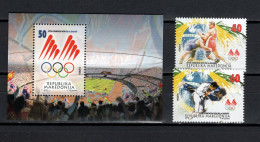 Macedonia 2016 Olympic Games Rio De Janeiro Set Of 2 + S/s MNH - Zomer 2016: Rio De Janeiro