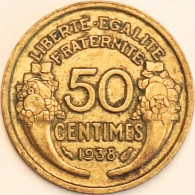 France - 50 Centimes 1938, KM# 894.1 (#4048) - 50 Centimes