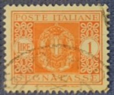 ITALIA  LUOGOTENENZA 1945 SEGNATASSE LIRE 1 - Taxe