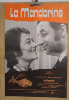 Affiche De Cinéma Pliée Originale La Mandarine Avec Annie Girardot Et Philippe Noiret ( Format 57  Cm X 38 Cm ) - Posters