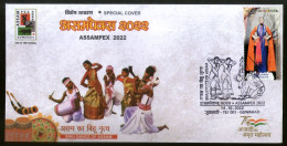 India 2022 Bihu Dance Of Assam ASSMPEX Special Cover # 18545 - Danza