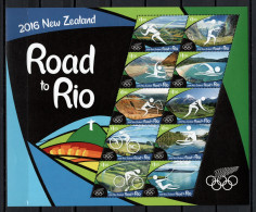 New Zealand 2016 Olympic Games Rio De Janeiro Sheetlet MNH - Summer 2016: Rio De Janeiro