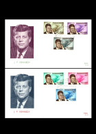 Ruanda / Rwanda: 'John F. Kennedy, 1965' / 'Satellites In Space', Mi. 129-134A; Yv. 122-127; Sc. 130-135 FDC - Africa