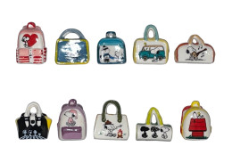 Série Complète De 10 Fèves Bagages Snoopy 2023 - BD