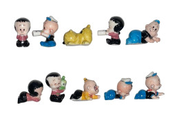 Série Complète De 10 Fèves Baby Popeye - Dibujos Animados