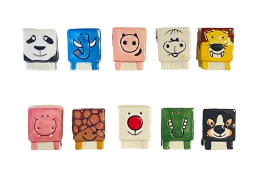 Série Complète De 10 Fèves Animaux Cubes - Grand Modèle - Animaux