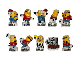 Série Complète De 10 Fèves Minions Foot - Dibujos Animados