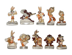 Série Complète De 10 Fèves Looney Tunes Antiques - Dibujos Animados