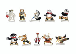 Série Complète De 10 Fèves Kung Fu Panda Boule De Neige 2022 - Cartoni Animati