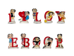 Série Complète De 10 Fèves I Love Betty Boop - Tekenfilms