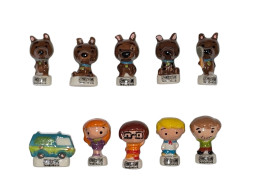 Série Complète De 10 Fèves Scooby Doo Chibi - Cartoons