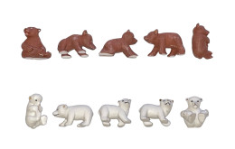 Série Complète De 10 Fèves Oursons Dorés - Animales
