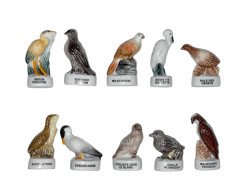 Série Complète De 10 Fèves Oiseaux WWF - Dieren