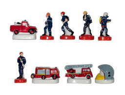 Série Complète De 9 Fèves Pompiers - Personen