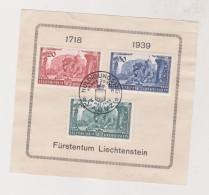 LIECHTENSTEIN, VADUZ 1939 FDC Postcard - Cartas & Documentos