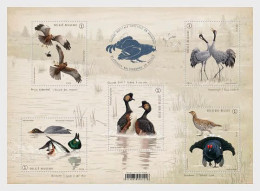 Belgium Belgique Belgien 2024 Birds Special Courtship Behavior Set Of 5 Stamps In Block MNH - Ungebraucht
