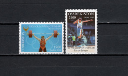 Uzbekistan 2016 Olympic Games Rio De Janeiro Set Of 2 MNH - Zomer 2016: Rio De Janeiro