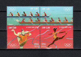 UN United Nations Geneva 2016 Olympic Games Rio De Janeiro Set Of 4 MNH - Zomer 2016: Rio De Janeiro