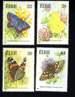 1998789323 1985  SCOTT 612 615 (XX) POSTFRIS  MINT NEVER HINGED - FAUNA - BUTTERFLIES - Unused Stamps